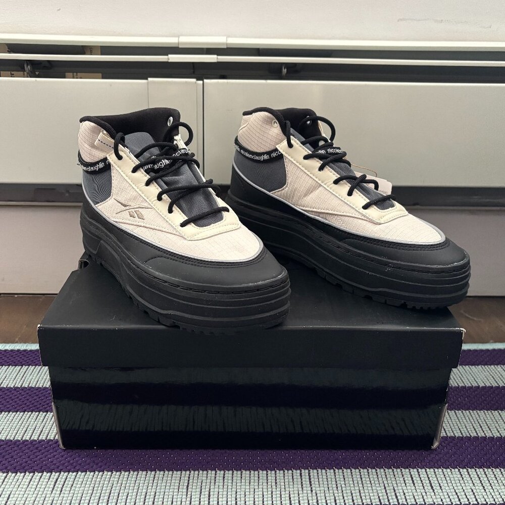 NWT Nicole McLaughlin x Reebok Sneaker Edition Club C Geo Mid Sneakers (6W)